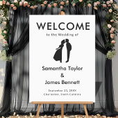 Schoon & Modern Welkom voor Stijlvolle Bruiloften Acryl Bord