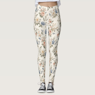 Schoon Moderne Tuin Bloemen en Negatieve Ruimte Leggings