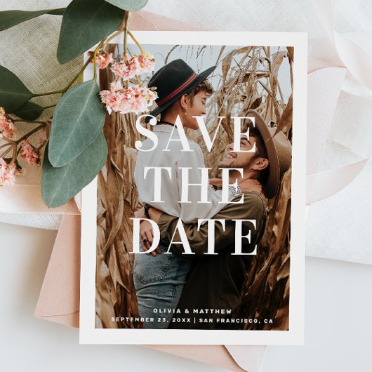 Schoon Moderne Typografie | Minimalistische Fototr Save The Date