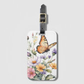 Schoon Monarchvlinder Aquarel Bagagelabel (Voorkant (verticaal))