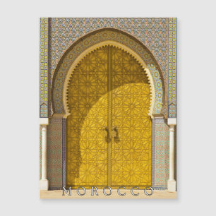 Schoon Morokkaans Deur In Fès Magnetische Kaart