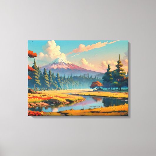 Schoon natuur landschap canvas afdruk (Voorkant)