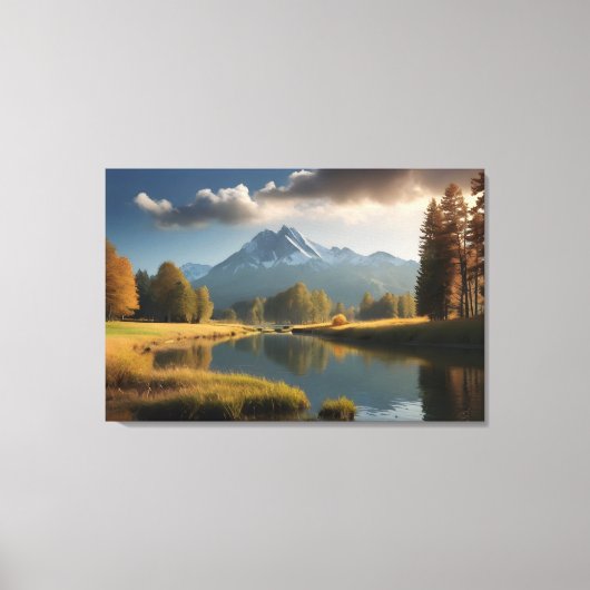 Schoon natuur landschap canvas afdruk (Voorkant)