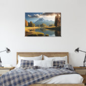 Schoon natuur landschap canvas afdruk (Insitu (Slaapkamer))