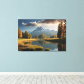 Schoon natuur landschap canvas afdruk (Insitu (Houten vloer))