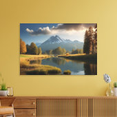 Schoon natuur landschap canvas afdruk (Insitu (Woonkamer))