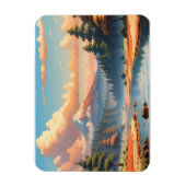 Schoon natuur landschap magneet (Verticaal)