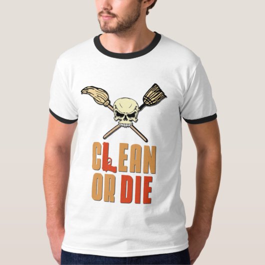 Schoon of afsterven t-shirt (Voorkant)