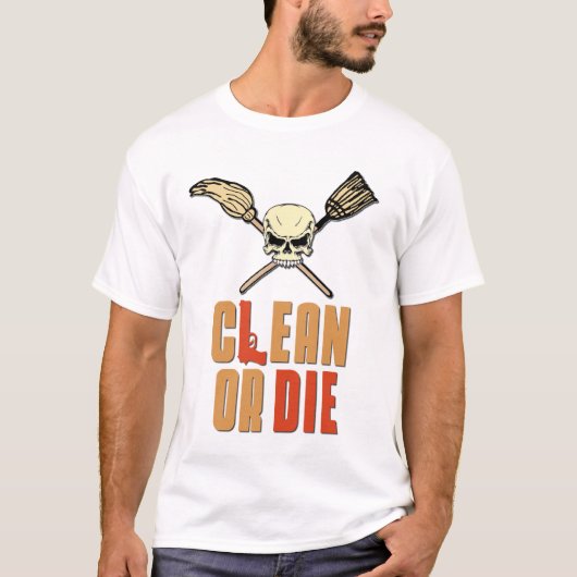 Schoon of afsterven t-shirt (Voorkant)