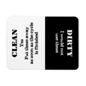 Schoon of Vuil - deze gerechten zijn schoon Magneet (Horizontaal)