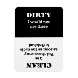 Schoon of Vuil - deze gerechten zijn schoon Magneet