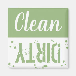 Schoon of vuil   Green Kitchen Dishwasmachine Magneet