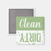 Schoon of Vuil | Groene keuken Vaatwasser Magneet (Voorkant / Achterkant)
