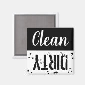 Schoon of Vuil | Keuken Vaatwasser Magneet (Voorkant / Achterkant)