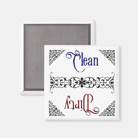 Schoon of vuil magneet (Voorkant / Achterkant)