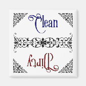 Schoon of vuil magneet (Voorkant)