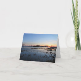 Schoon Ondergaande Zon - Lege Wenskaart Kaart