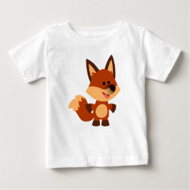 Schoon Onschuldig Cartoon Vos Baby T-Shirt