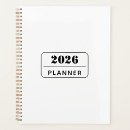 Schoon ontwerp aangepaste tekst moderne organiseer planner