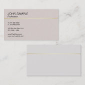 Schoon Ontwerp Professionele Elegante Harmonische  Visitekaartje (Voorkant / Achterkant)