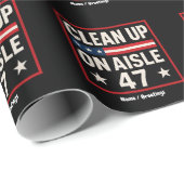 Schoon op gangpad 47 anti Trump grappig politiek Cadeaupapier (Rol Hoek)