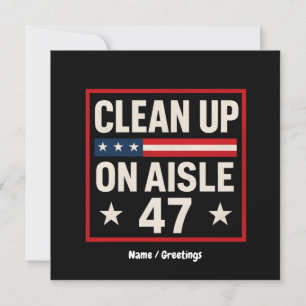 Schoon op gangpad 47 anti Trump grappig politiek Kaart