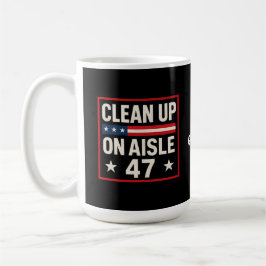 Schoon op gangpad 47 anti Trump grappig politiek Koffiemok