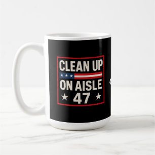 Schoon op gangpad 47 anti Trump grappig politiek Koffiemok