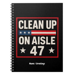 Schoon op gangpad 47 anti Trump grappig politiek Notitieboek