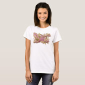 Schoon Oranje ABSTRACTE KUNST Ontwerp v2 T-shirt (Voorkant volledig)
