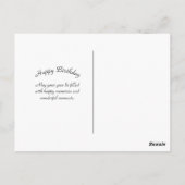 Schoon Oranje Herfstbomen Spiegeling Verjaardag Briefkaart (Achterkant)