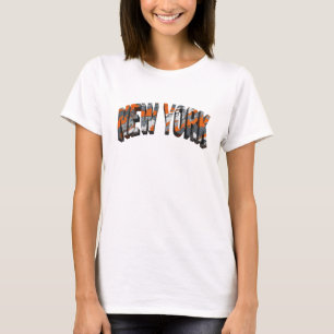 Schoon Oranje NEW YORK Tekst Design T-shirt