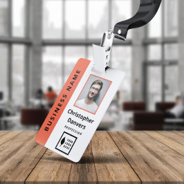 Schoon Oranje Witte Voeg uw logo toe kantoormedewe Badge