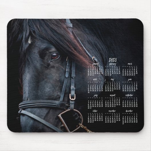 Schoon Paard Foto Kalender 2023 Muismat (Voorkant)