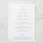 Schoon Paars Elegant Trouwprogramma (Achterkant)
