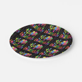 Schoon papieren feestborden voor verjaardag bordje