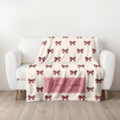 Schoon Persoonlijk Gestreept Boog Patroon Kerstmis Fleece Deken