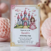 Schoon Prinses Sprookje Verjaardag Kaart