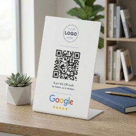 Schoon professioneel Google Review QR-code logo Reclamebord Met Voetstuk