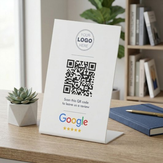 Schoon professioneel Google Review QR-code logo Reclamebord Met Voetstuk
