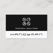 Schoon professioneel logo klusjesman visitekaartje (Voorkant)