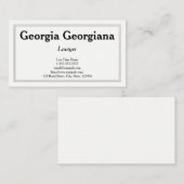 Schoon & professioneel, met drievoudige lijn grens visitekaartje (Voorkant / Achterkant)