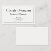 Schoon & professioneel, met drievoudige lijn grens visitekaartje (Voorkant / Achterkant)