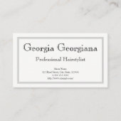 Schoon & professioneel, met drievoudige lijn grens visitekaartje (Voorkant)