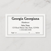 Schoon & professioneel, met drievoudige lijn grens visitekaartje (Voorkant)