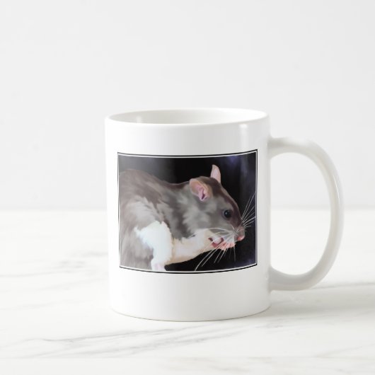 Schoon rat schilderij koffiemok (Rechts)