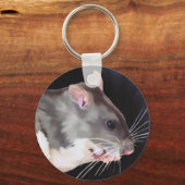 Schoon rat schilderij sleutelhanger (Voorkant)