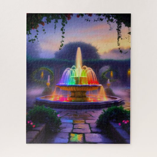 Schoon Regenboogfontein  Legpuzzel (Verticaal)