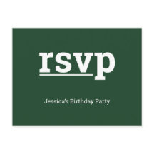 Schoon, respectabel "rsvp"-Briefkaart