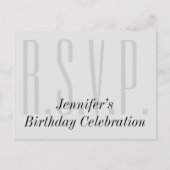 Schoon, respectabele "R.S.V.P." Briefkaart (Voorkant)